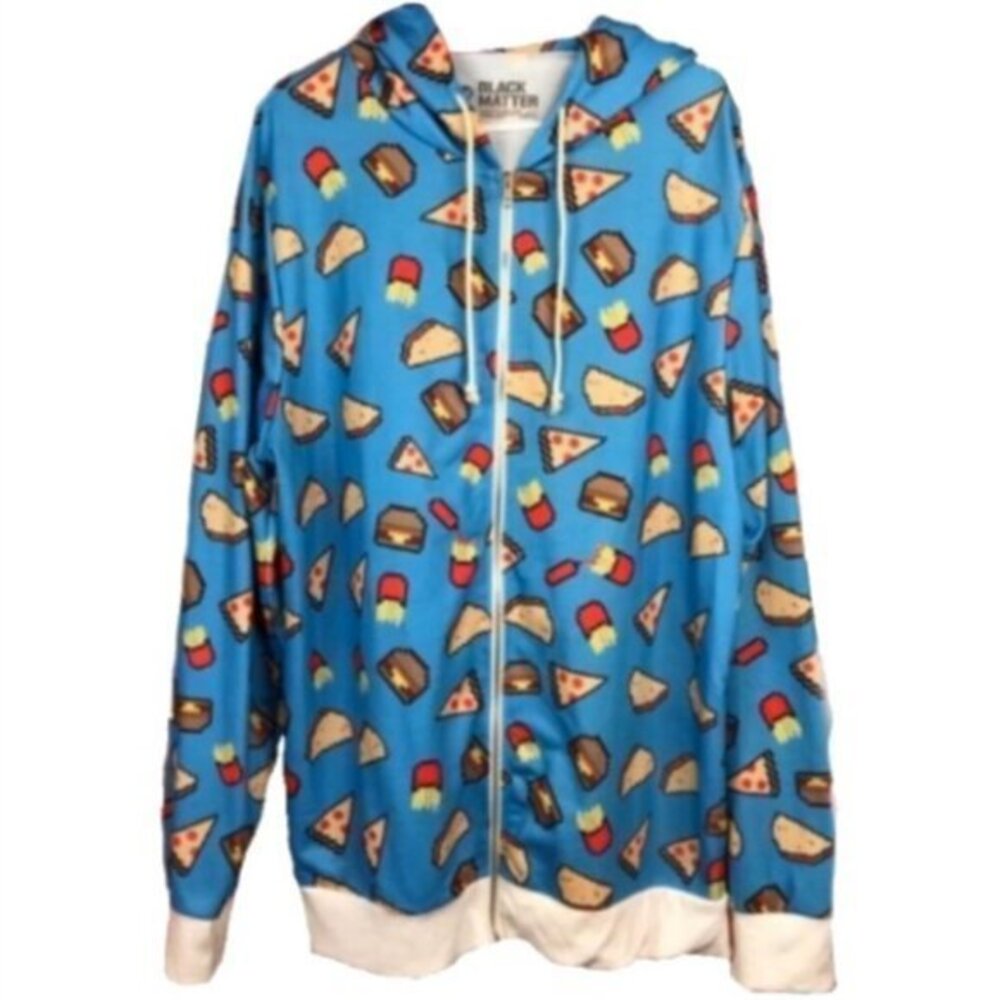 🍬HP🍬 Black Matter Blue Pixelated Food Hood…